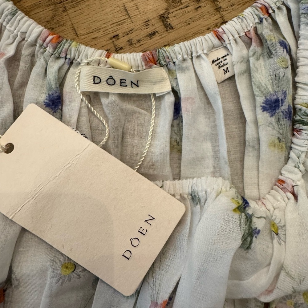 🤍 DÔEN Quinley Floral Organic Cotton Midi Dress 🤍